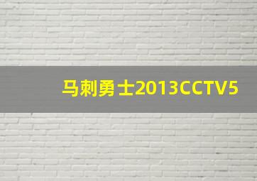 马刺勇士2013CCTV5