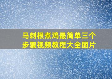 马刺根煮鸡最简单三个步骤视频教程大全图片