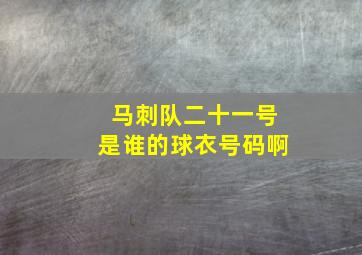 马刺队二十一号是谁的球衣号码啊