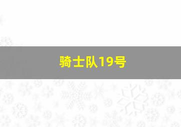 骑士队19号