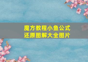 魔方教程小鱼公式还原图解大全图片